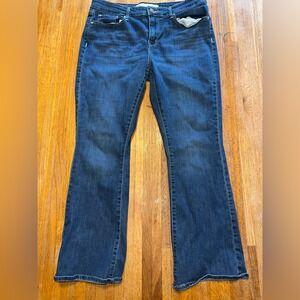 Levi Strass Signature Women 32x30 Blue Denim Mid Raise Boot Cut Stretch Jeans